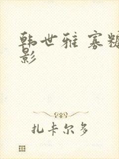 韩世雅 寡糖电影