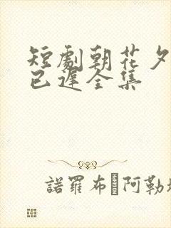 短剧朝花夕拾却已迟全集封面