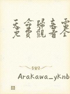 天命归来电视剧免费观看全集高清