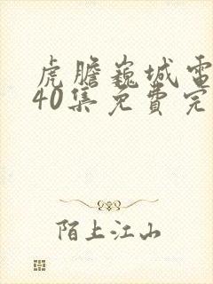 虎胆巍城电视剧40集免费完整版封面