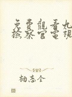 免费观看九部的检察官电视剧