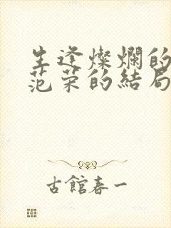 生逢灿烂的日子范荣的结局