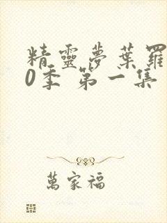 精灵梦叶罗丽10季 第一集封面