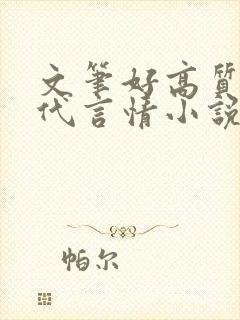 文笔好高质量现代言情小说