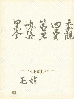 黑帆第四季在线全集免费观看完整封面