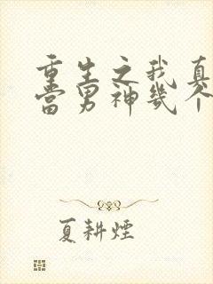 重生之我真没想当男神几个女主