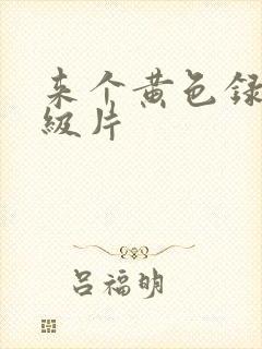 来个黄色录像一级片