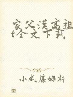 家父汉高祖txt全文下载
