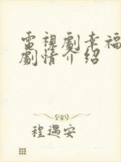 电视剧幸福路上剧情介绍封面