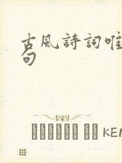 古风诗词唯美诗句封面