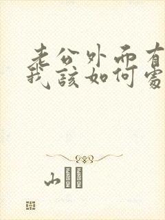 老公外面有外遇我该如何处理封面