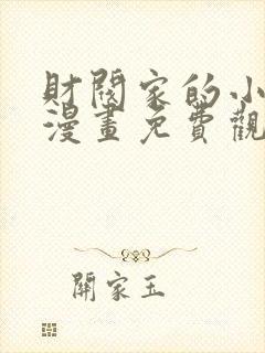 财阀家的小儿子漫画免费观看完整版封面