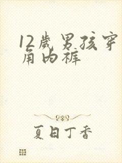 12岁男孩穿三角内裤