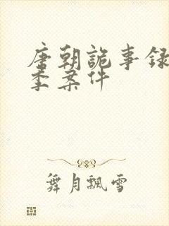 唐朝诡事录第一季案件封面