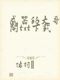 成器的大哥笔趣阁txt下载
