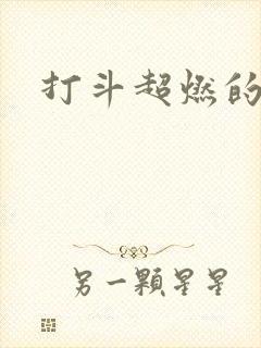 打斗超燃的动漫封面