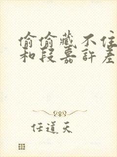 偷偷藏不住桑稚和段嘉许差多少岁封面