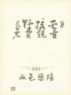 《野孩子》电影免费观看