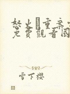 怒火·重案电影免费观看国语版