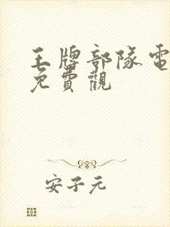 王牌部队电视剧免费观封面