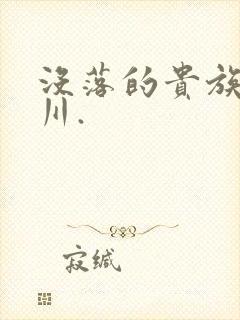 没落的贵族琉璃川.封面