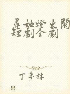 寻她灯火阑珊处短剧全剧