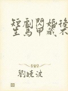 短剧闪婚后傅先生马甲藏不住了在线观看