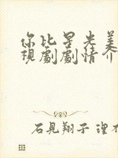 你比星光美丽电视剧剧情介绍封面