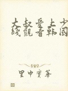 大叔爱上少女在线观看韩国电影封面