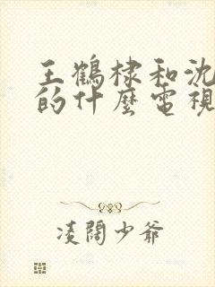 王鹤棣和沈月演的什么电视剧