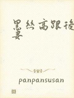 黑丝高跟后入人妻封面