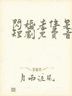 闪婚老伴是豪门短剧免费看