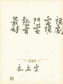 最热门电视剧最好看电视剧排名