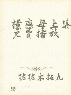 横恋母上集全集免费播放