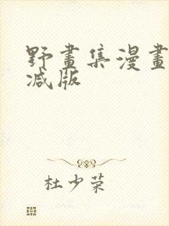 野画集漫画未删减版封面
