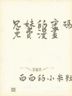 兄妹的密码授课免费漫画