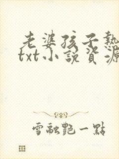 老婆孩子热炕头txt小说资源