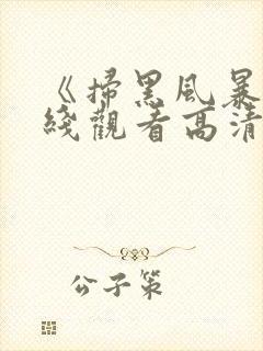 《扫黑风暴》在线观看高清