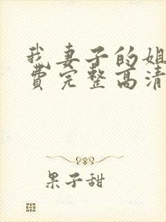 我妻子的姐姐免费完整高清电视剧在