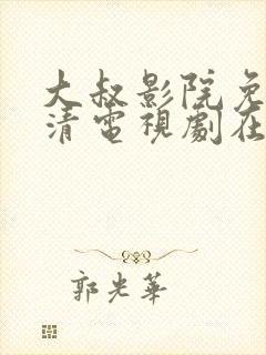 大叔影院免费高清电视剧在线观看封面