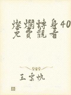 灿烂转身40集免费观看