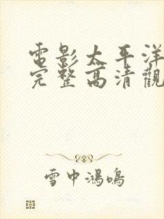 电影太平洋战争完整高清观看封面