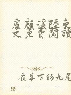 卢颜溪陆东野全文免费阅读最新章节