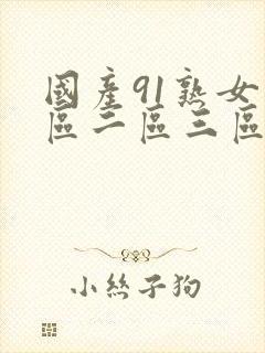 国产91熟女一区二区三区