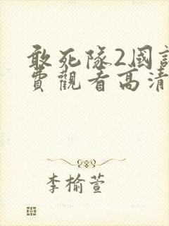 敢死队2国语免费观看高清完整版封面