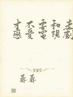 才不要和老板谈恋爱电视剧全集免费