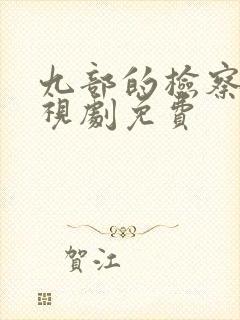 九部的检察官电视剧免费