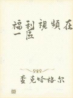 福利视频在午夜一区