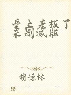 爱上老板了韩剧未删减版