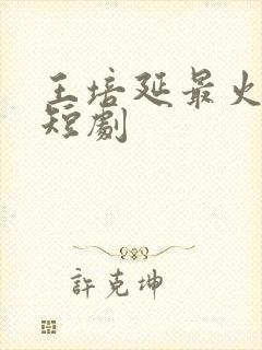王培延最火十部短剧
